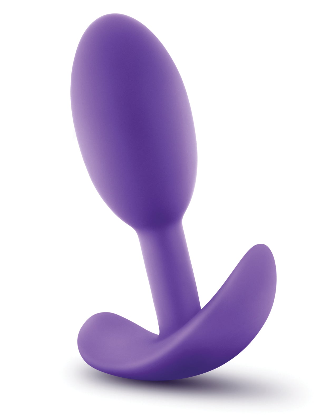 Luxe Wearable Vibra Slim Plug Small - Purple Slim Anal Plug with Silent Motion Vibration