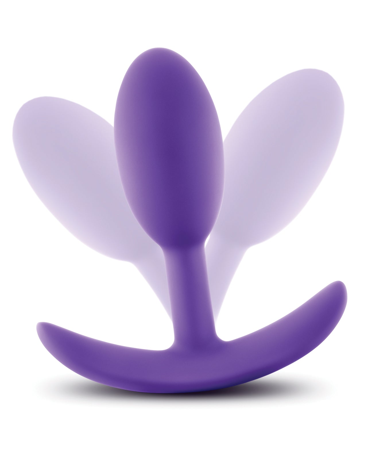 Luxe Wearable Vibra Slim Plug Small - Purple Slim Anal Plug with Silent Motion Vibration