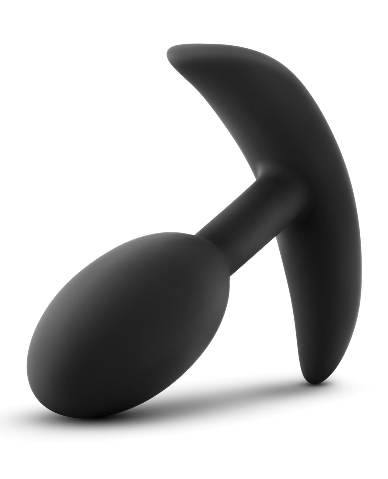 Luxe Wearable Vibra Slim Plug Small – Black Silicone Anal Plug with Vibra Movement