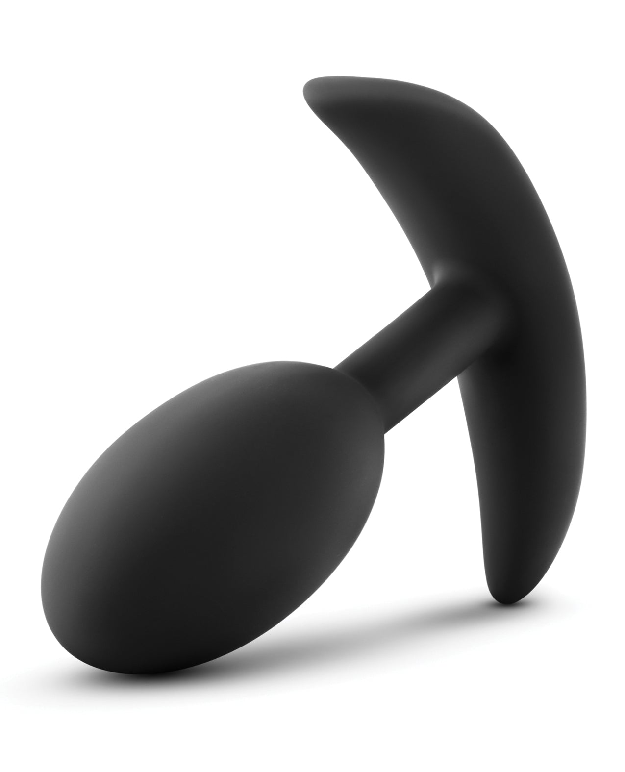 Luxe Wearable Vibra Slim Plug Medium – Black Silicone Anal Plug with Vibrating Core