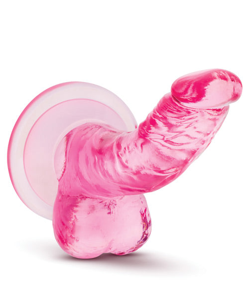 Blush Naturally Yours 4" Mini Cock Petite Realistic Dildo for Beginners - Pink