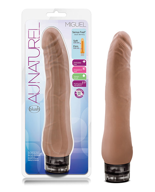 Au Naturel Vibrator Dual Density Realistic Veiny Shaft Adjustable Vibration for Authentic Stimulation