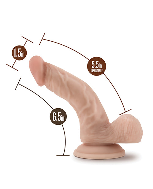 Blush Coverboy The Boy in Blue Flesh Dildo with Suction Cup and Curved Shaft