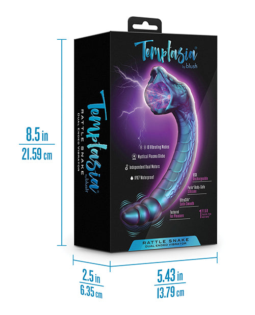 Temptasia Rattle Snake Dark Millenia Textured Vibrator