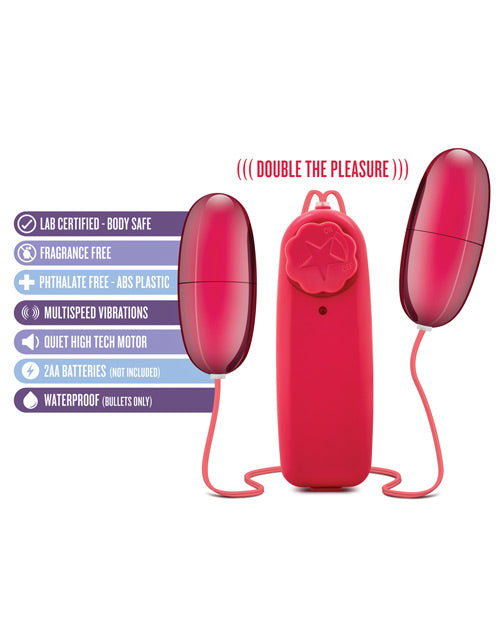 Double Pop Eggs Stimulator with Multispeed Adjustable Control