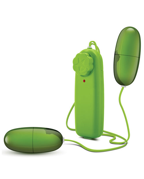 Double Pop Eggs Lime Stimulator with Dual Vibrating Bullets
