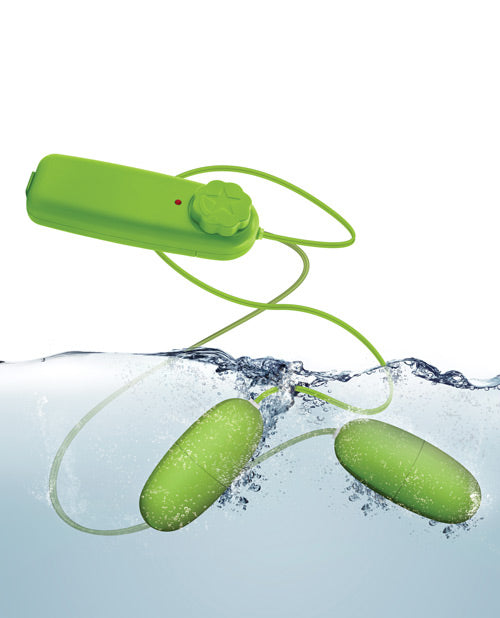 Double Pop Eggs Lime Stimulator with Dual Vibrating Bullets