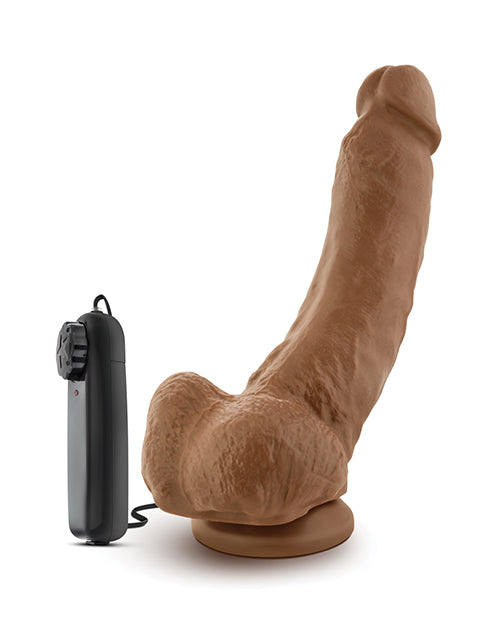 Blush Coverboy the Boxer 9" Vibrating Realistic Dildo with Suction Cup – Mocha