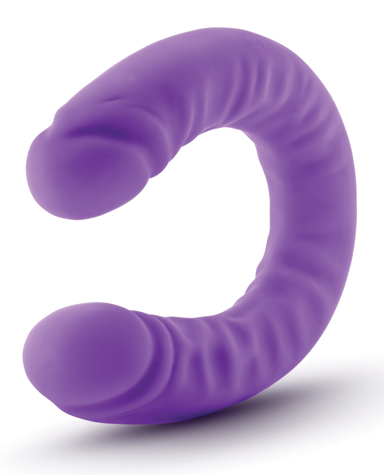Blush Ruse 18" Slim Double Dong in Purple Silicone with Curved Design