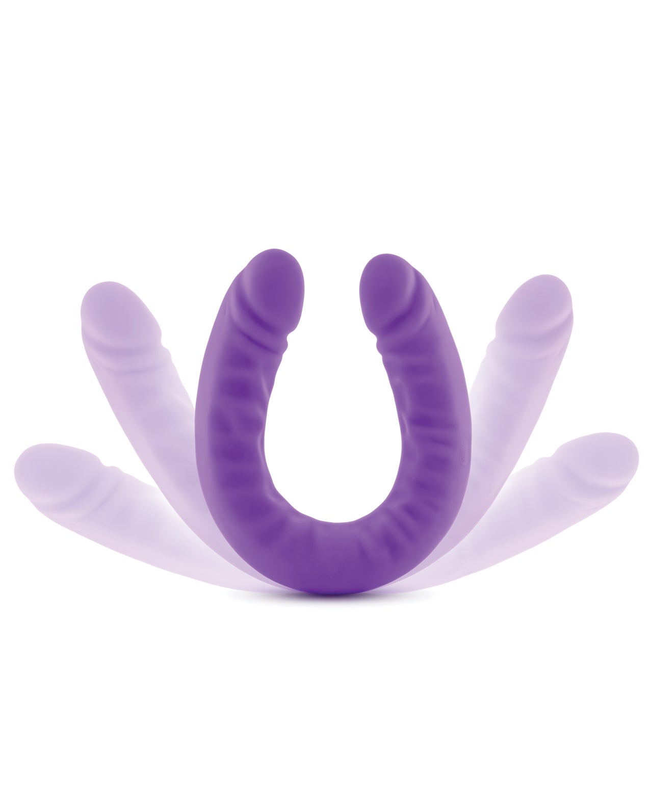 Blush Ruse 18" Slim Double Dong in Purple Silicone with Curved Design
