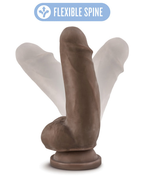 Blush Au Naturel 7" Fat Boy Chocolate Realistic Dual Density Dildo