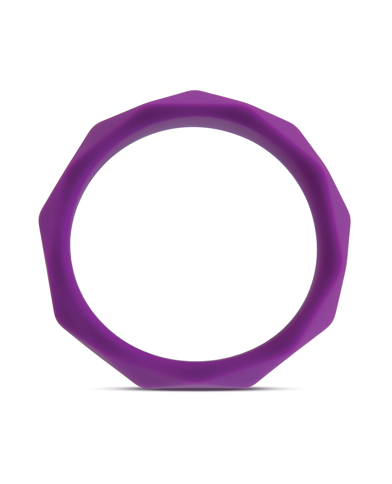 Blush Wellness Geo C-Ring in Purple Silicone for Penis Enhancement