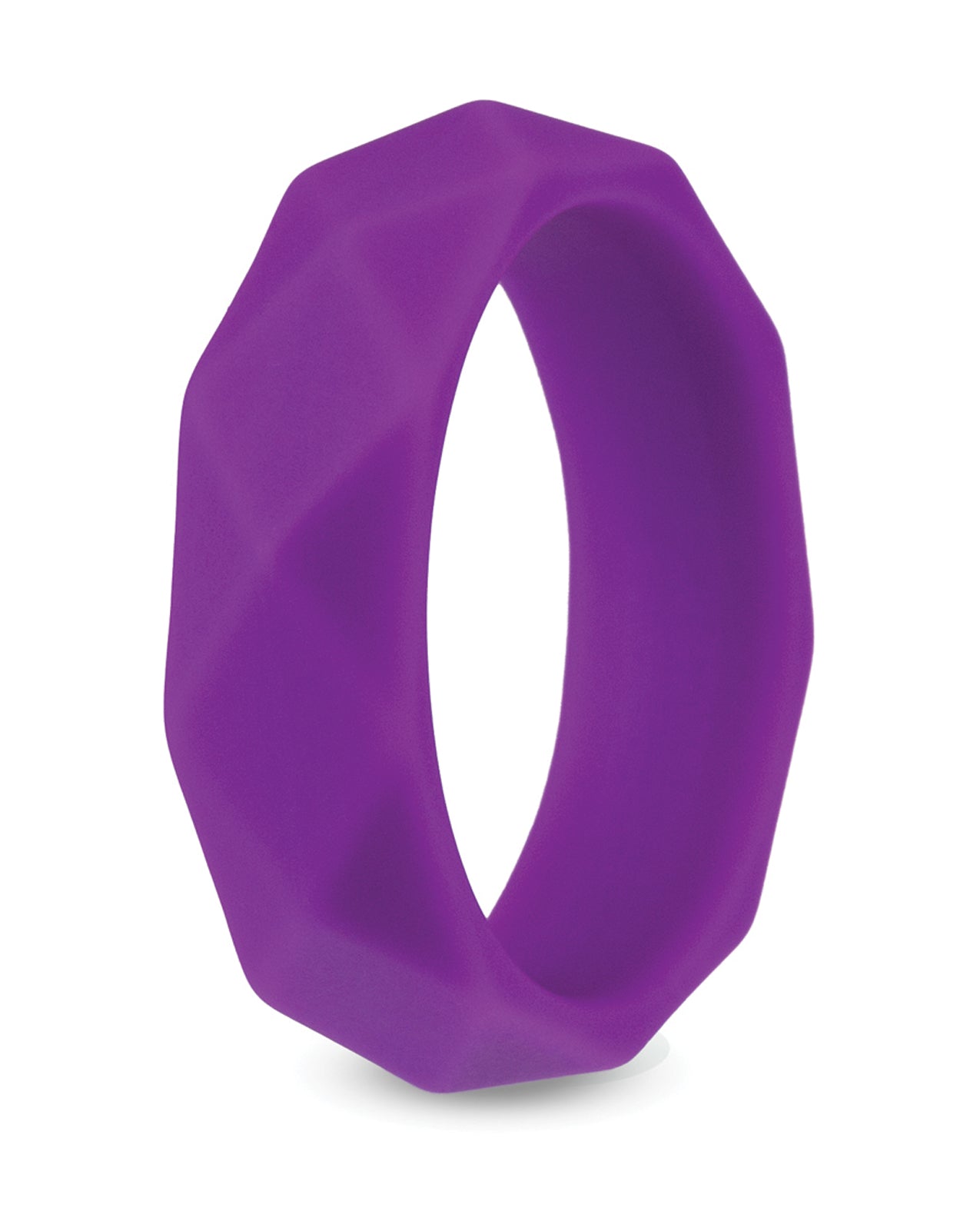 Blush Wellness Geo C-Ring in Purple Silicone for Penis Enhancement