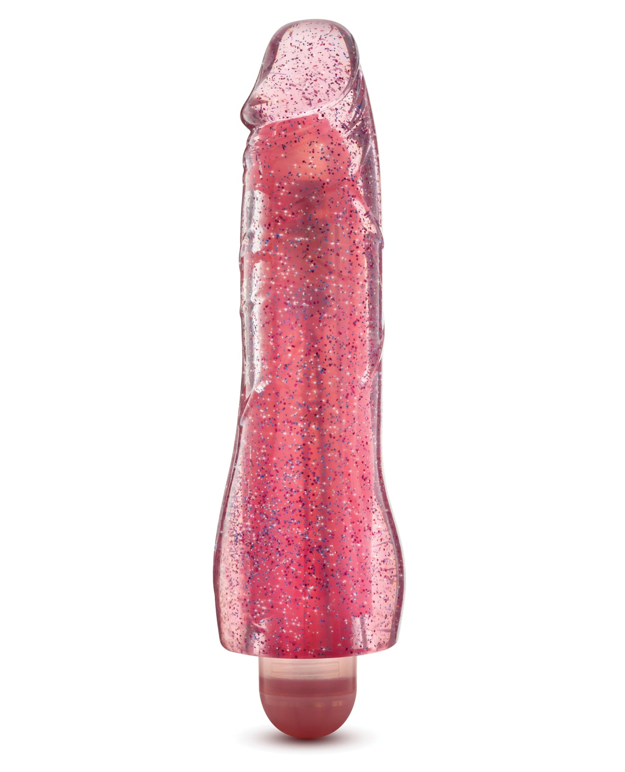 Blush Glow Dicks Glitter Vibrator Molly in Pink with Light-Up Feature