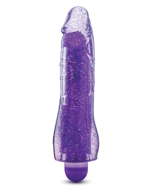 Glitter Glow Vibrator Molly in Purple with Color-Changing Lights