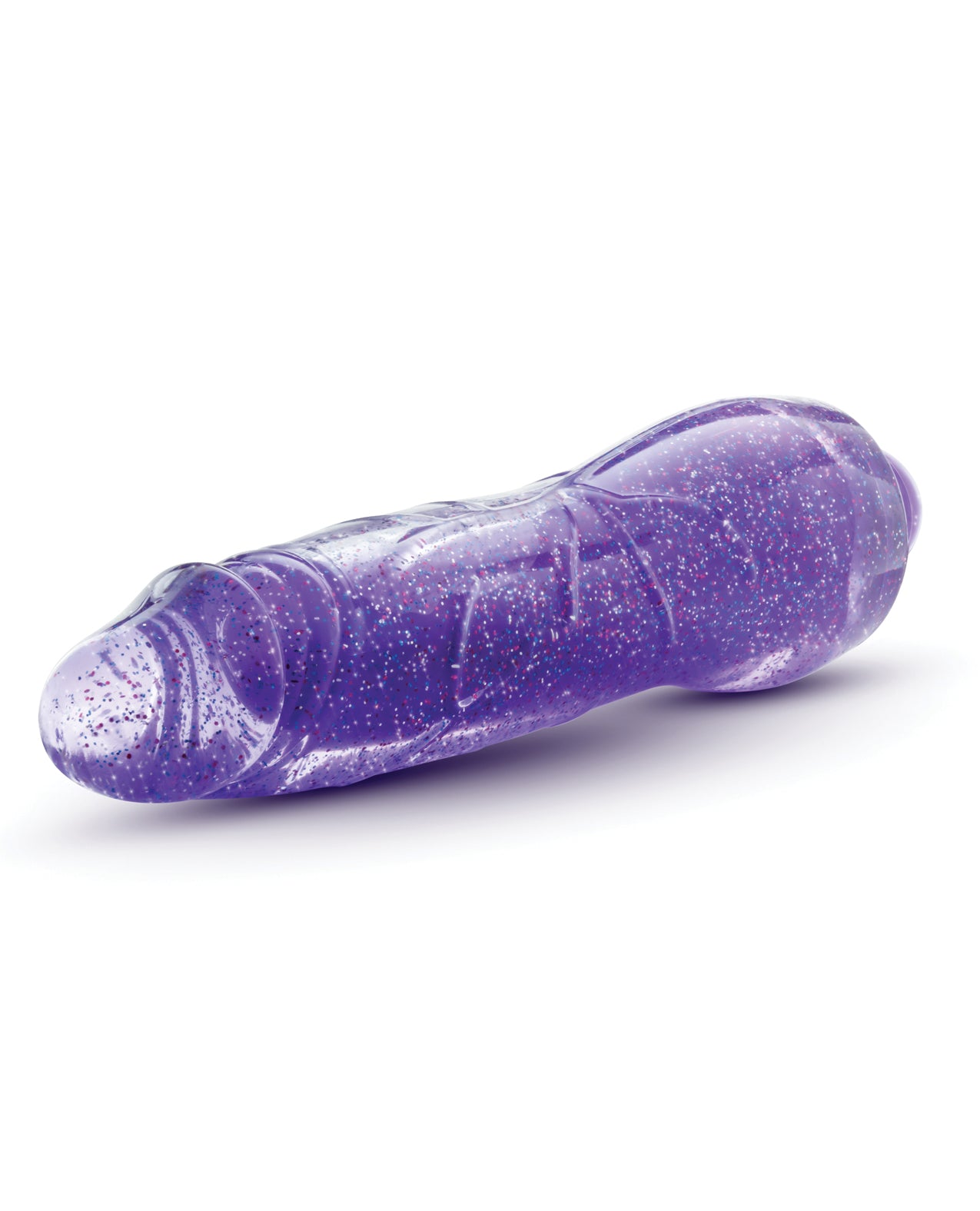 Glitter Glow Vibrator Molly in Purple with Color-Changing Lights