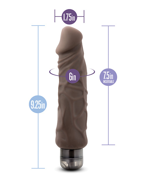 Blush Au Naturel Home Wrecker Brown Realistic Dual Density Vibrator