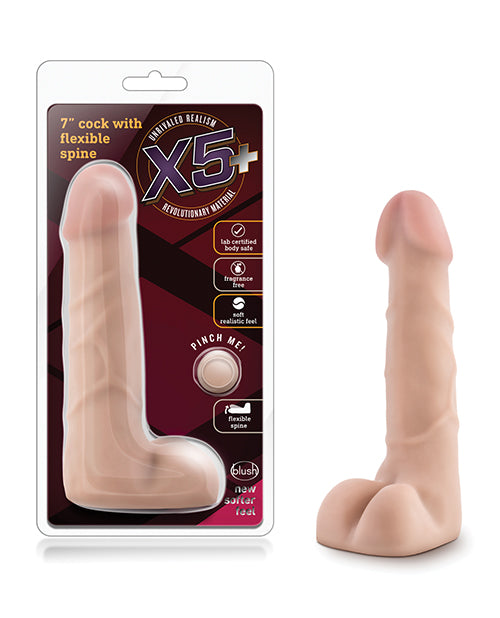 X5 Plus realistic dildo with flexible spine and veined shaft for lifelike pleasure experience