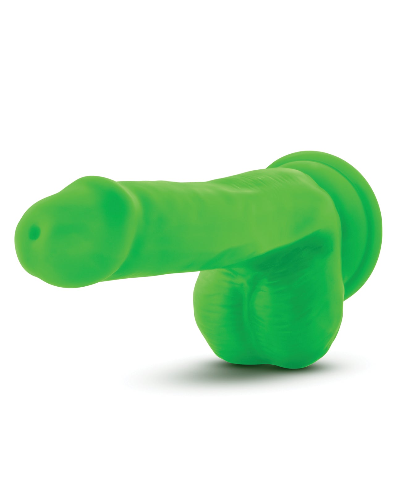 Blush Neo Dual Density 6-Inch Neon Green Dildo with Suction Cup Base