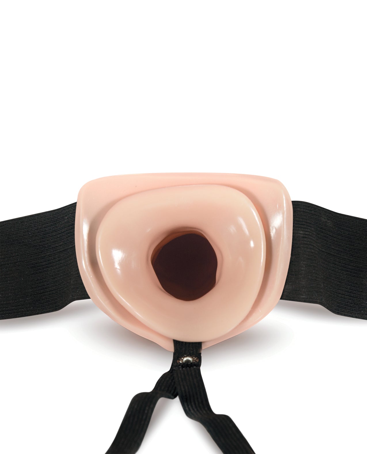 Dr. Skin 7 Inch Hollow Strap On with Realistic Texture and Adjustable Harness