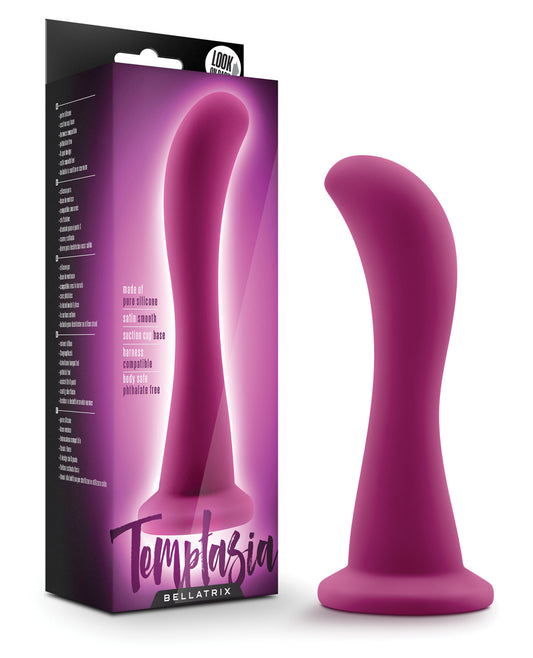 Temptasia Strap On Curved Silicone Harness Compatible Suction Cup Base for G-Spot or Prostate Massage