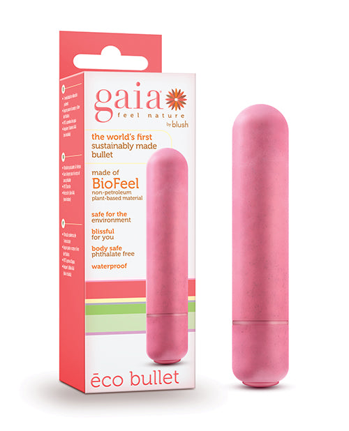 Gaia Bullet Vibrator Coral Plant-Based Biofeel Waterproof Design for Eco-Friendly Stimulation
