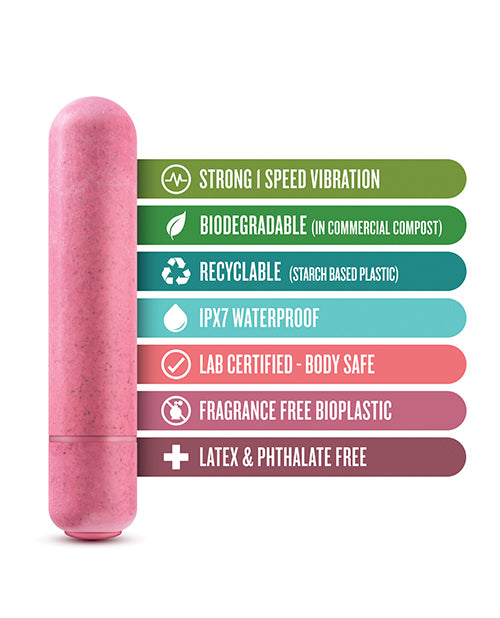 Coral Eco Bullet Vibrator Stimulator with Plant-Based Biofeel