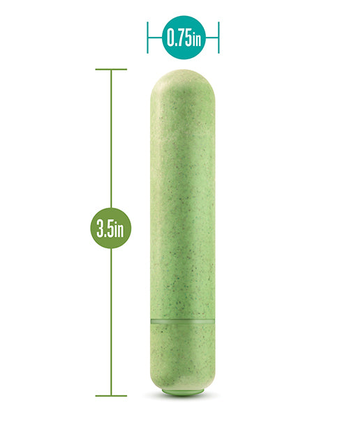 Green Eco Bullet Vibrator by Gaia with Plant-Based Material