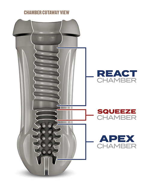 Frosted Arousing Ale Stroker with PerfectFlo Suction