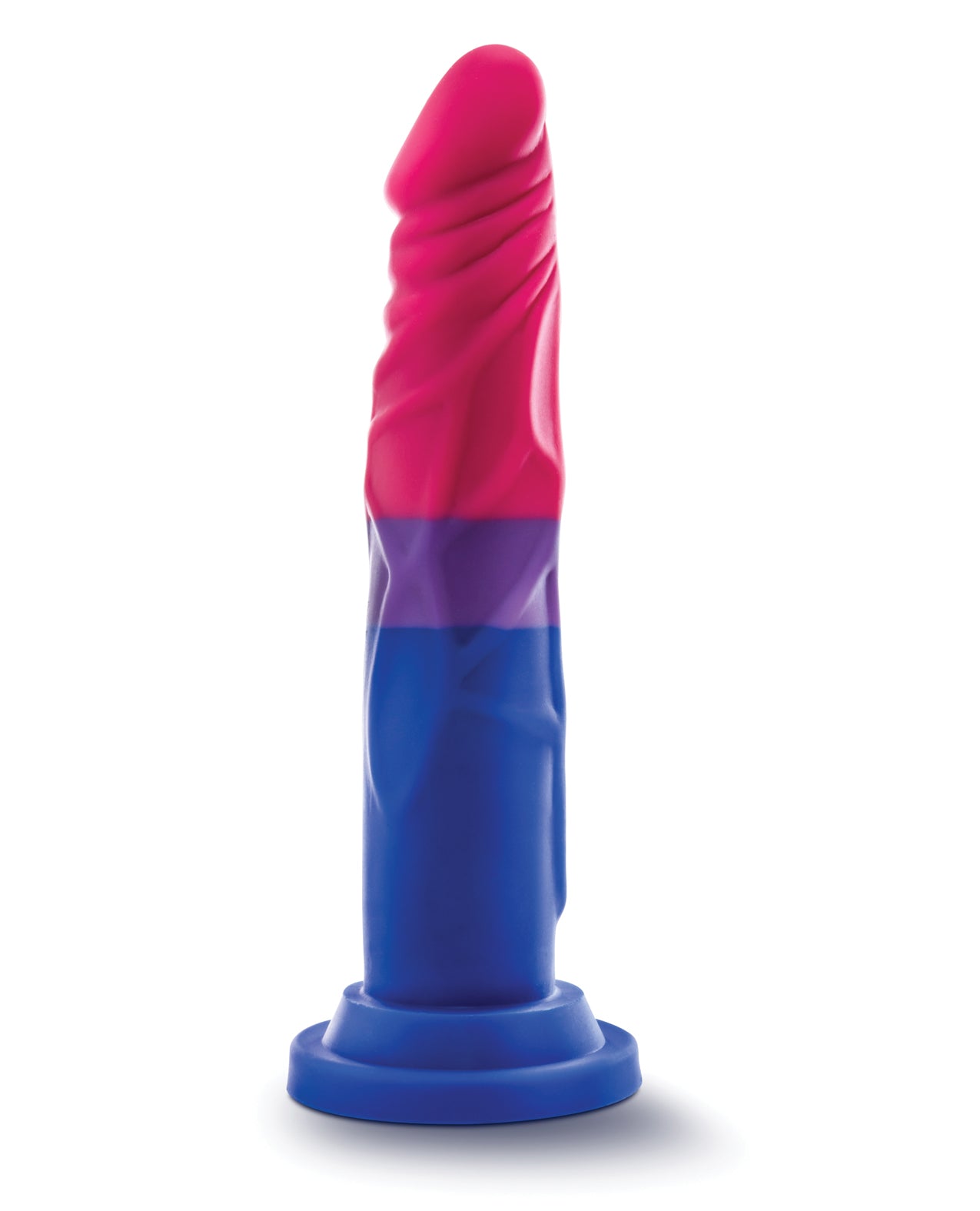 Avant P8 Bisexual Pride Dildo with Realistic Detail and Suction Base