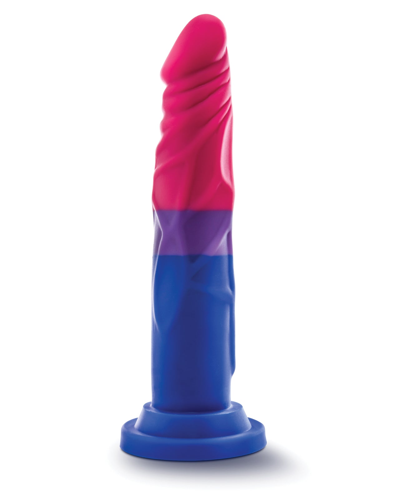 Avant P8 Bisexual Pride Dildo with Realistic Detail and Suction Base