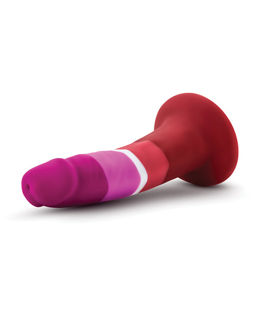 Blush Avant P3 Lesbian Pride Silicone Dong with Suction Base
