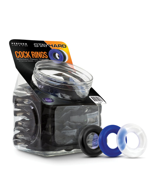 Stay Hard Donut Cock Rings Super Stretchy Elastomer for Prolonged Erection and Enhanced Stamina