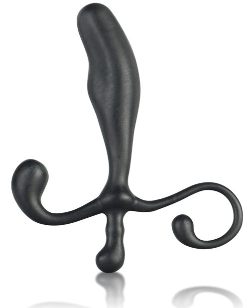 Blue Line 5" Black P-Spot Massager with Ergonomic Stimulation