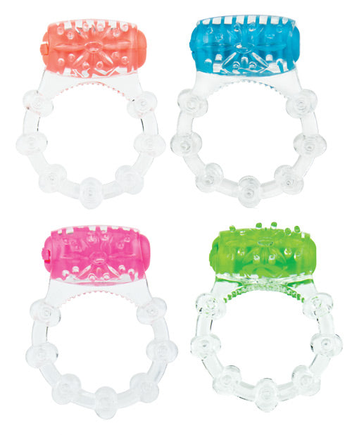 Screaming O ColorPoP Vibrating Ring Stimulator – Box of 24 Assorted Colors
