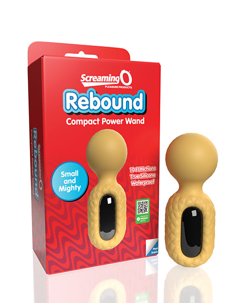 Screaming O Mini Vibrating Wand with Flexible Spring-Loaded Neck and True Silicone for Massage and Intimate Relaxation