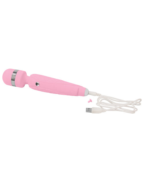 Pillow Talk Cheeky Pink Wand Massager with Padded Handle
