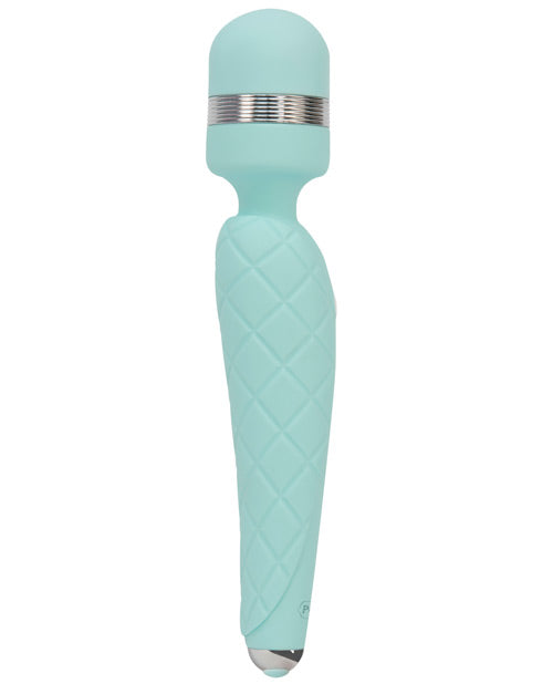 Pillow Talk Cheeky Wand in Teal with Cushioned Handle and Crystal Button