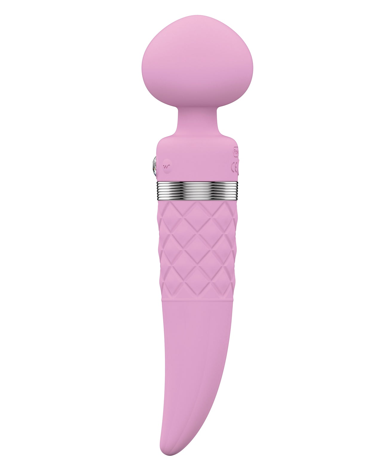 Pillow Talk Sultry Rotating Wand Vibrator with Premium Warming Design - Pink