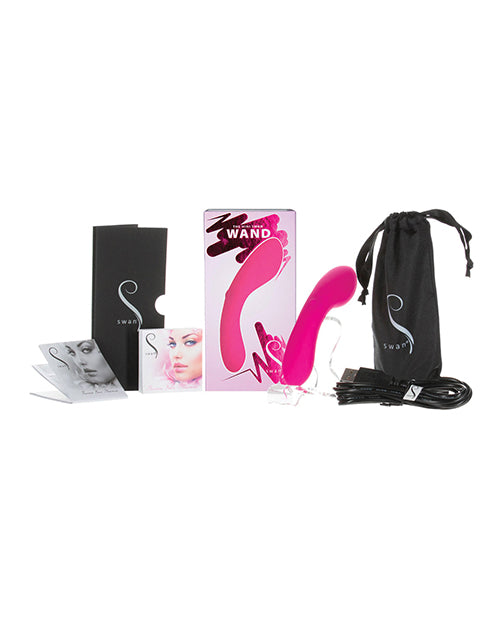 Swan Vibrator Mini Swan Wand Waterproof Silicone USB Rechargeable for Travel-Ready Intimate Use