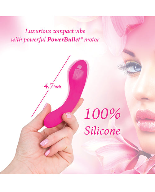 Mini Swan Wand 4.75" Compact Silicone Vibrator with USB Rechargeable Design