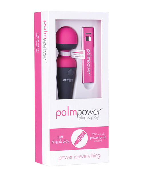 Palm Power Massage Product USB Rechargeable Portable Power Bank Removable Silicone Head for Relaxing Full Body Massage
