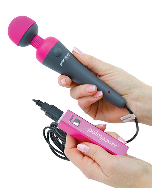 Palm Power Plug & Play Rechargeable Massager with USB Power Bank
