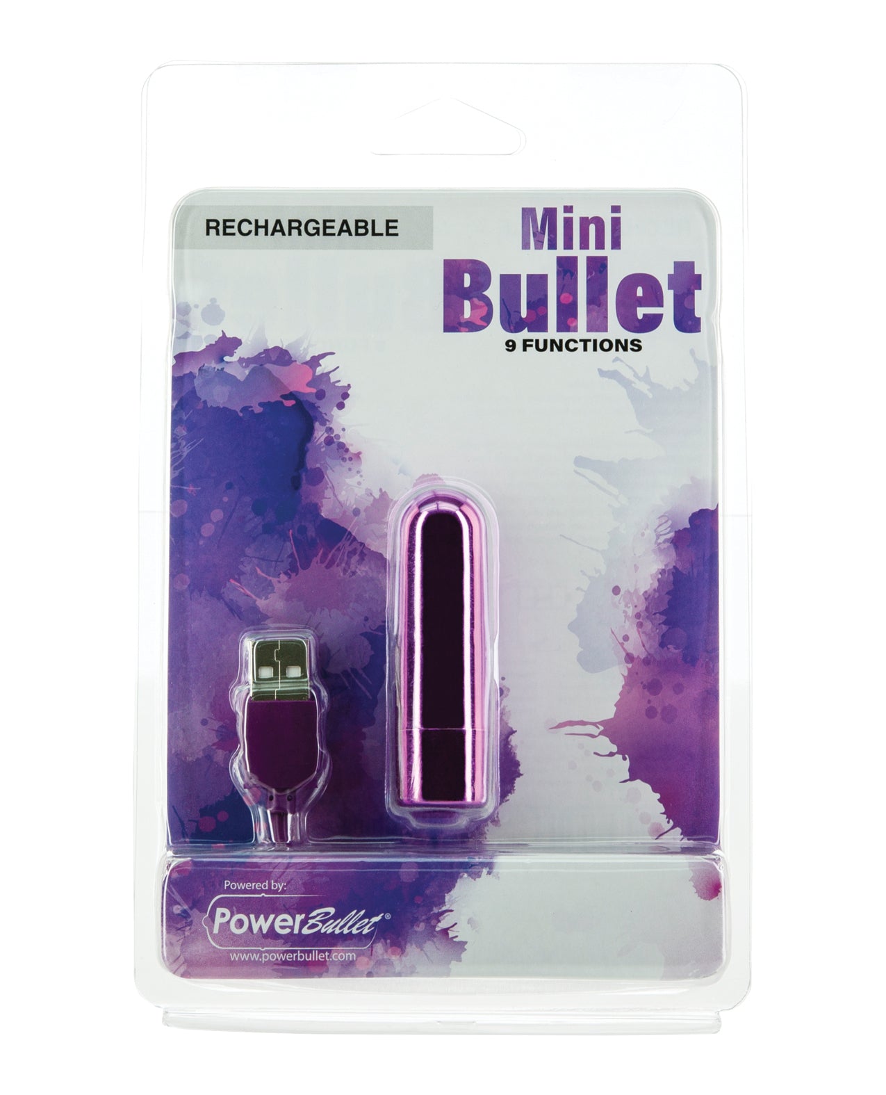 Power Bullet Stimulator Mini Bullet Rechargeable with 9 Vibration Functions and Waterproof Design for Discreet Pleasure