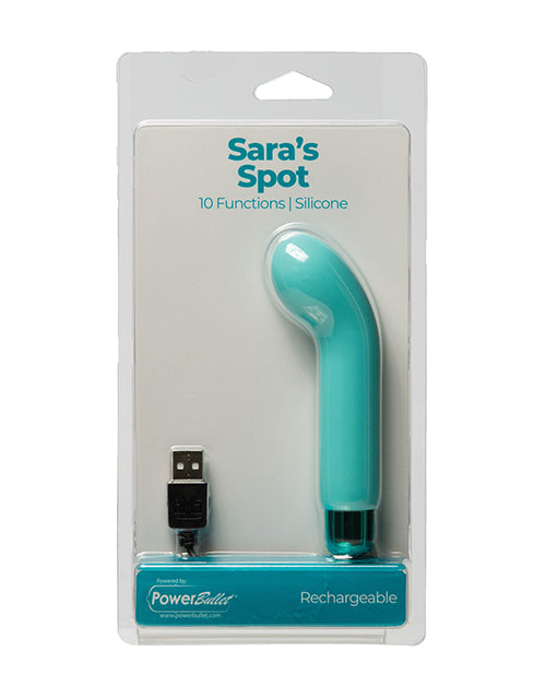 Power Bullet Stimulator Rechargeable G-Spot Vibrator with Curved Silicone Sleeve for Precise Intimate Stimulation