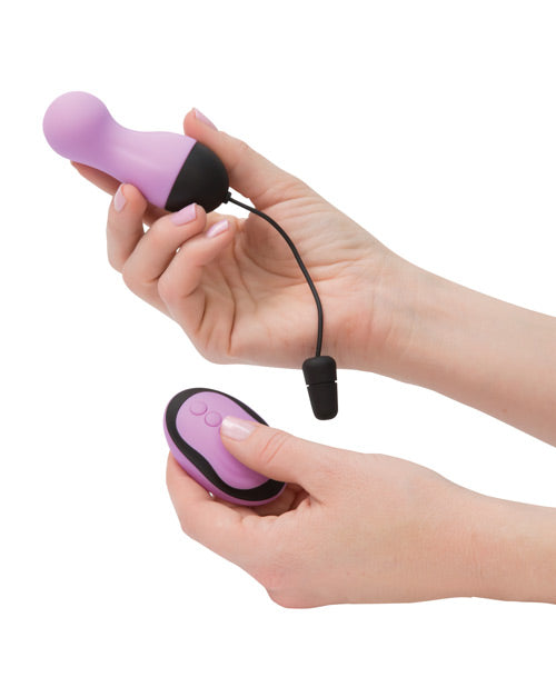 PowerBullet Remote Control Vibrating Egg with Wireless Waterproof Design - Purple