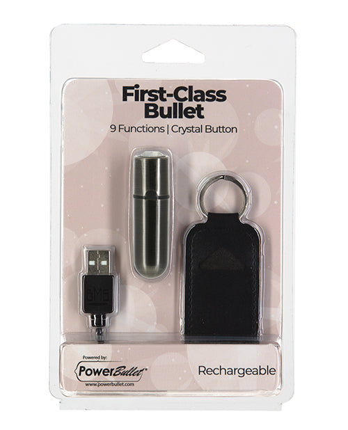Power Bullet Stimulator 9-Function Magnetic Charging Crystal Button for Discreet Personal Use