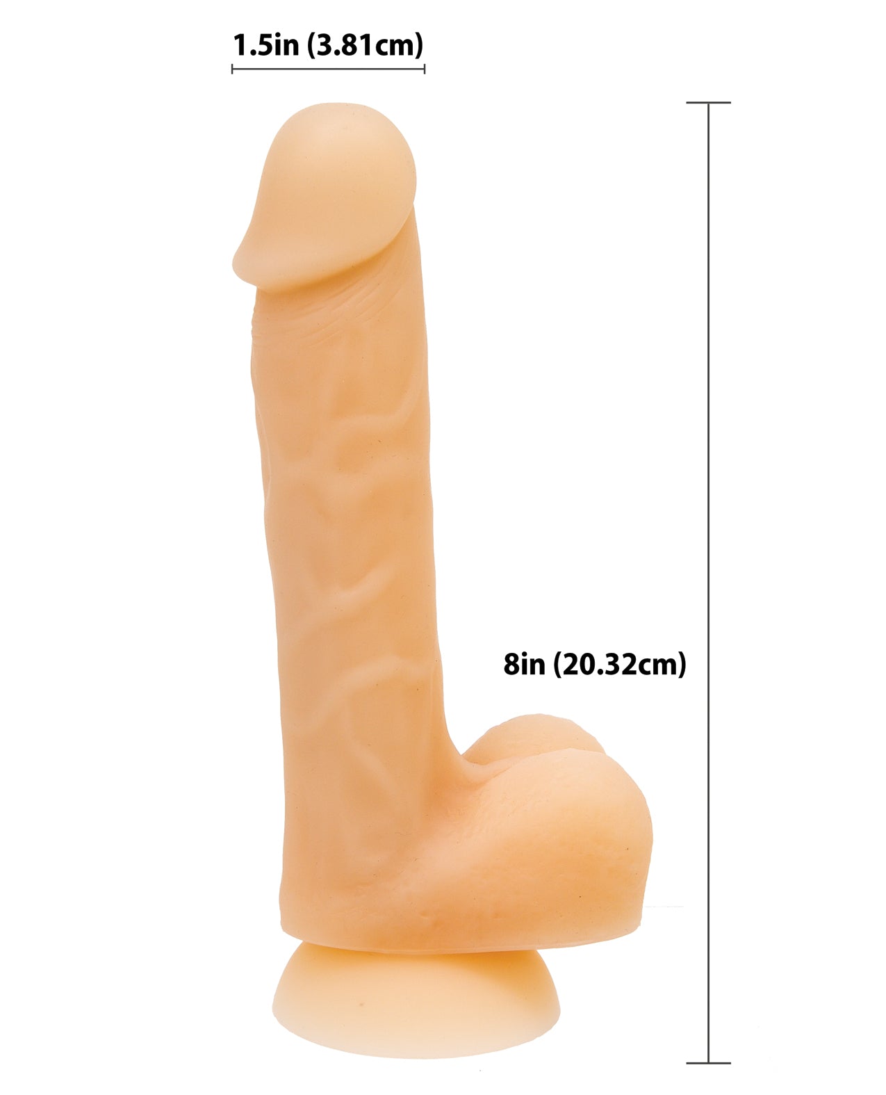 Addiction David Bendable Silicone Dong with Suction Cup and Bullet
