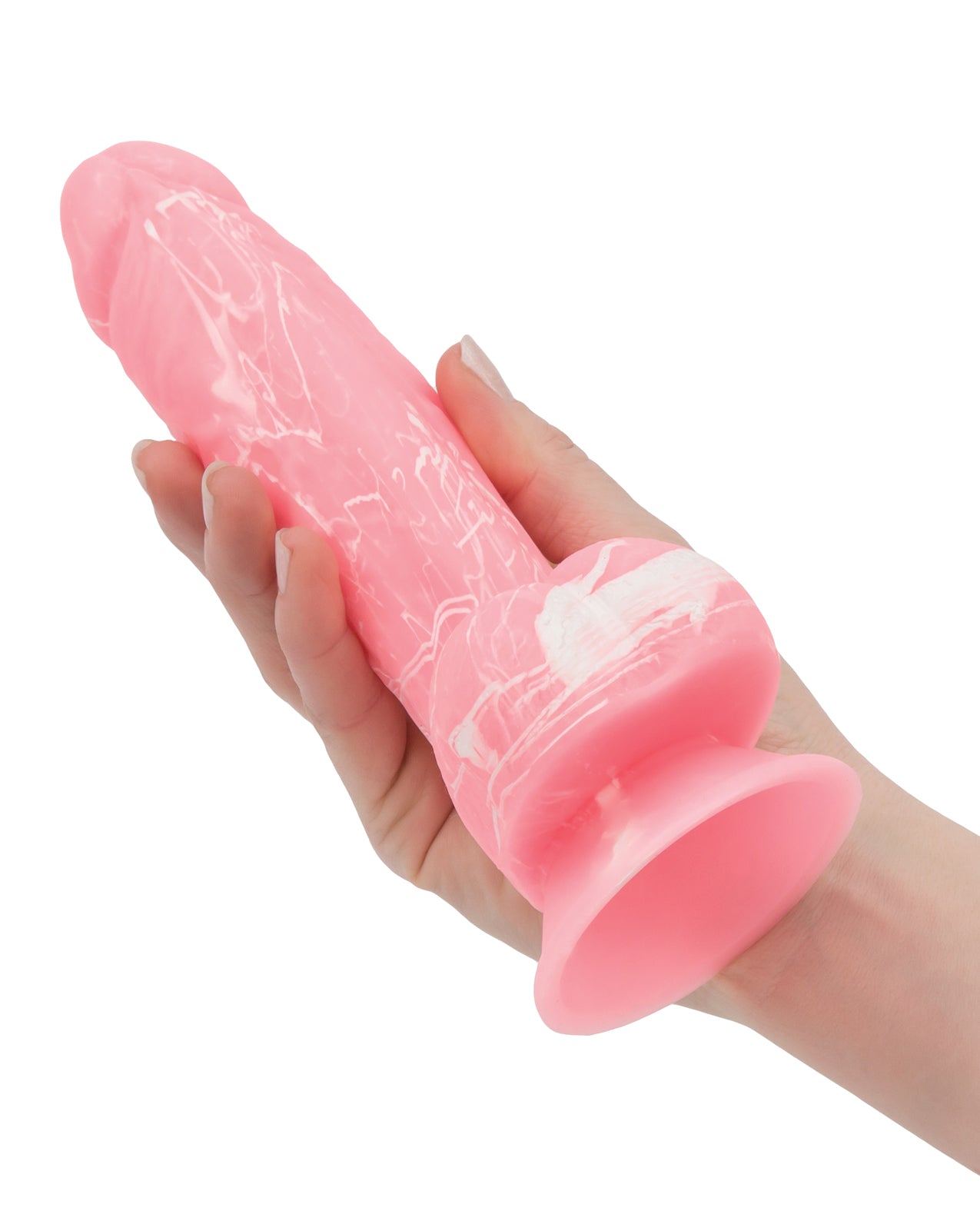 Addiction Brandon Pink Glow-in-the-Dark Silicone Dildo with Suction Base