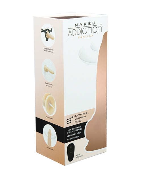 Naked Addiction Dongs & Dildos Platinum Silicone Dual Motor Suction Base for Versatile Pleasure